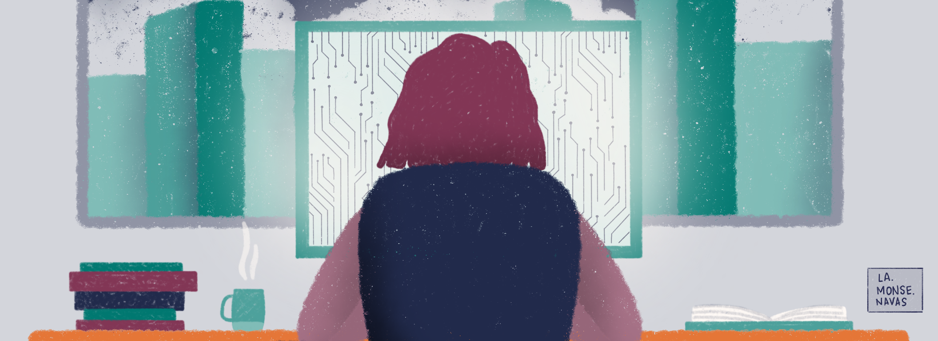 Elsie Monge en la sala de su departamento en Quito. Marzo de 2022. Foto: Karen Toro A.