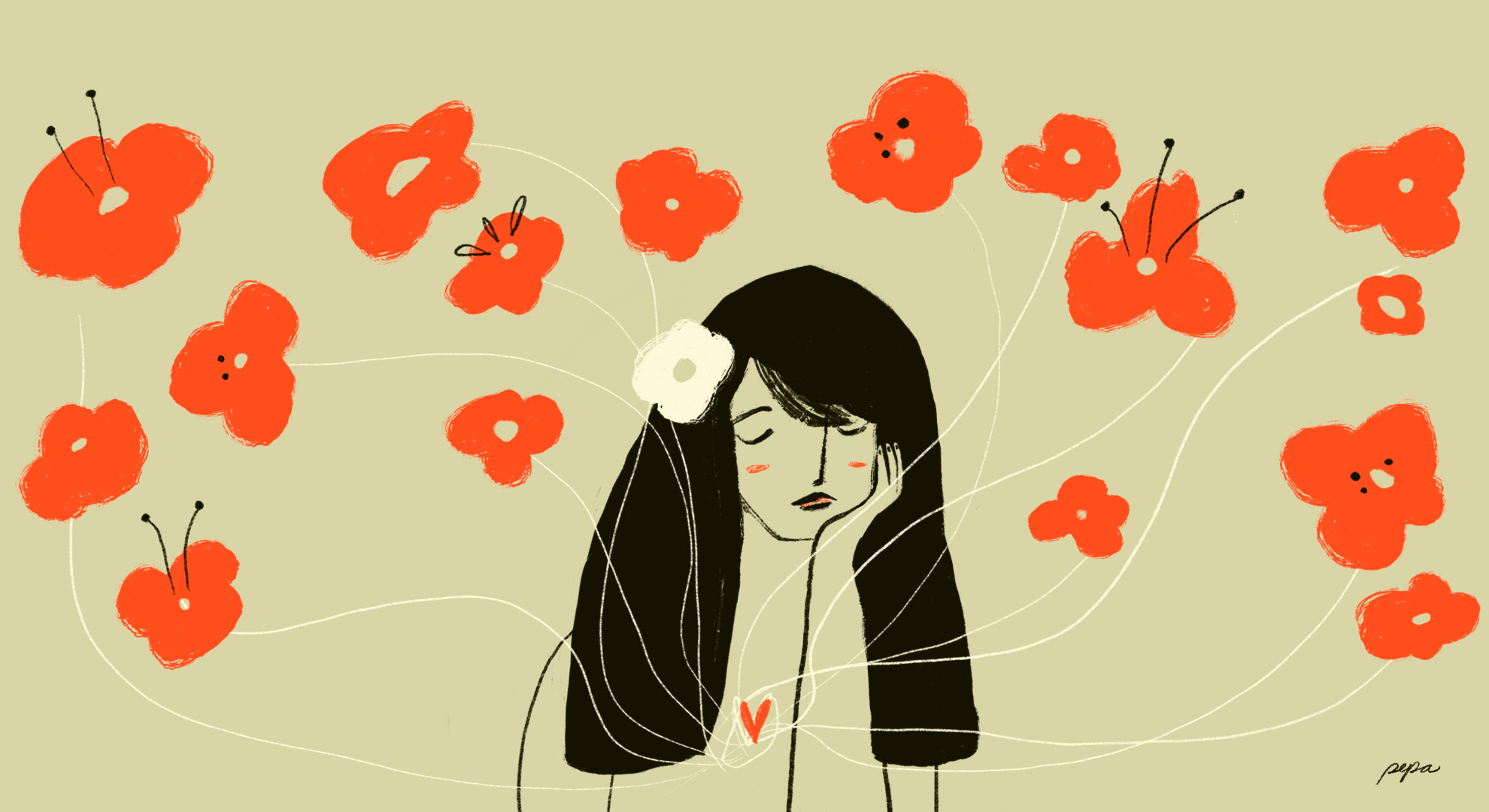 Elsie Monge en la sala de su departamento en Quito. Marzo de 2022. Foto: Karen Toro A.